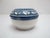 Farmhouse Deruta Orvieto Italian Blue & White Maiolica Pottery Small Lidded Trinket Dish For Sale - Image 3 of 7