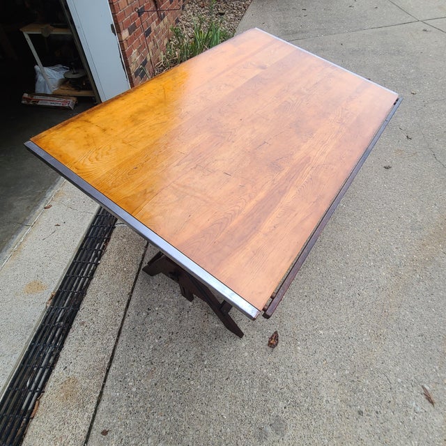 Mid-Century Modern Anco-Bilt Drafting Table (Pre 1956) For Sale - Image 3 of 18