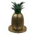 1990s Pair of Solid Brass Pineapple Book Ends For Sale