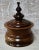 Antique Dutch Tobacco Jar. Made from Fruit Wood, this ring turned Jar has a turned stepped body and base, with a fitted...