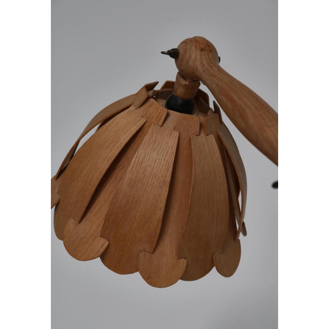 Scandinavian Modern Luxus Ashwood Table Lamp by Östen Kristiansson, Sweden, 1960s For Sale - Image 6 of 18