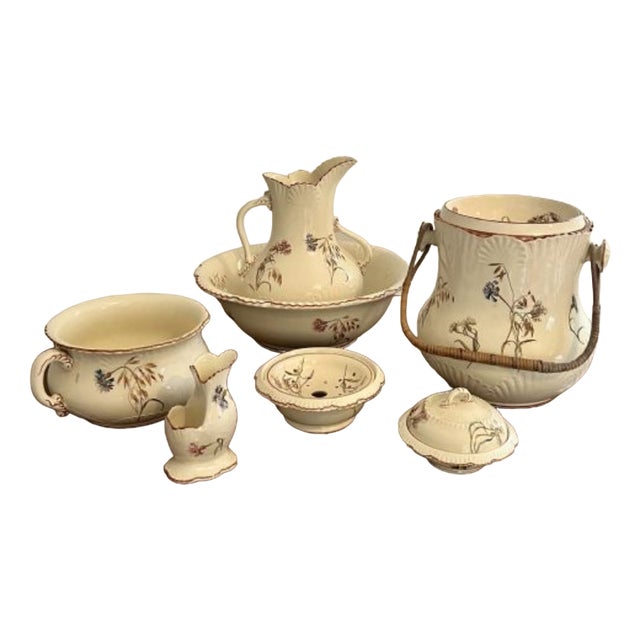 Edwardian Bathroom Set by Mark Jones & Sons, 1900s, Set of 7 For Sale