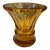 1930s Bohemian Amber Art Glass Vase For Sale