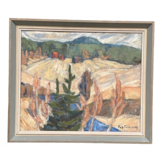 Rolf Eriksson, Landscape, 1950s, Oil on Canvas, Framed For Sale