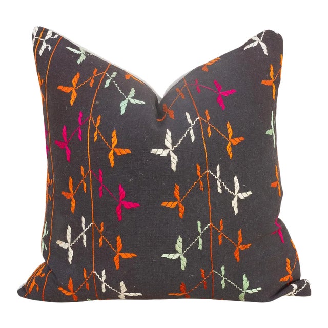 Khusi Antique Indian Folk Pillow For Sale