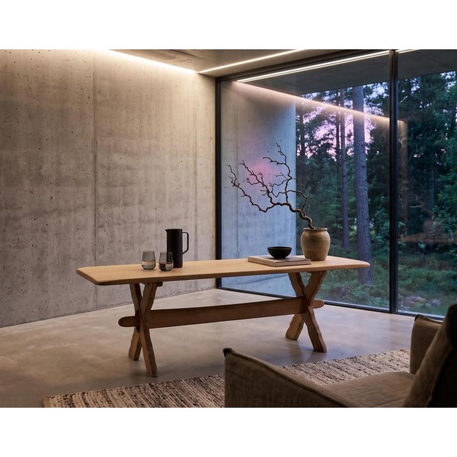 Brown Oak Coffee Table by Henning Kjærnulf, Denmark, 1960s For Sale - Image 8 of 9