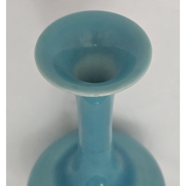Mid-Century Modern Rookwood Art Pottery Vase, Shape 778 — Blue Glaze, Dated 1945 For Sale - Image 3 of 12