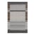 6x9 Gray Handwoven Wool Viscose Framed Linear Texture Geometric Carpet Rug For Sale