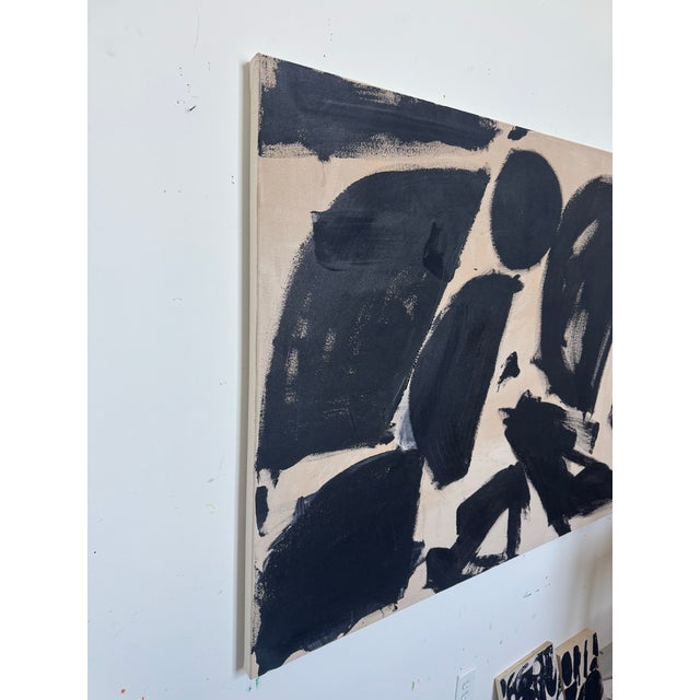 Black Gathering, Contemporary Abstract Expressionist Painting by Matt Higgins For Sale - Image 8 of 8