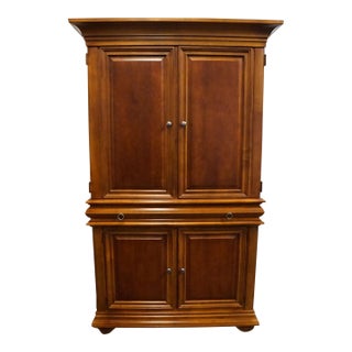 Stanley Furniture Solid Cherry Contemporary Traditional 51" Tv Media Armoire 232-13-14 For Sale