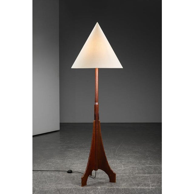 1920s Amsterdam School Standing Lamp I have official proof of authenticity such as vintage catalogs, designer records, or...