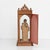 Wooden Saint in Niche Figure, 1950s For Sale - Image 6 of 17