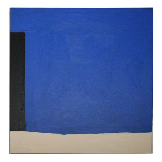 Bodasca, Abstract Trio in Cobalt Blue, 2025, Acrylic on Canvas For Sale