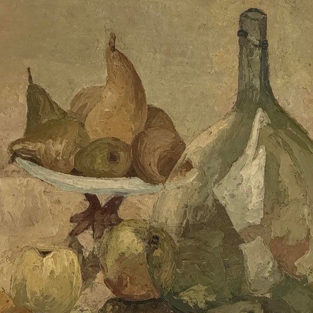 Framed Oil Painting on Canvas by Gustave Camus (1914-1984) 'Still Life' For Sale - Image 13 of 17