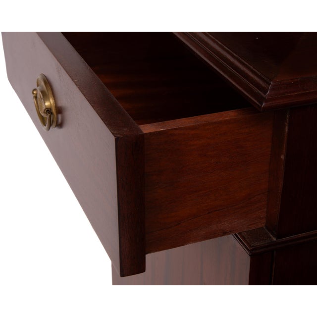 104 George III Style Telescoping Knife Urns Pedestal Cabinet Wine Cisterns Book Matched - A Pair For Sale - Image 15 of 18