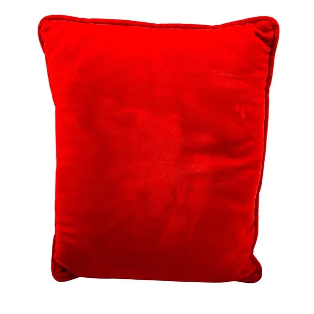 Beautiful crewel accent pillow case with a floral design of daffodils, tulips and green foliage beautifully arranged on a...