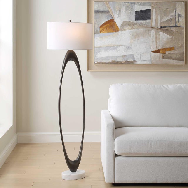 2020s Sonic Open Oval Floor Lamp For Sale - Image 5 of 11