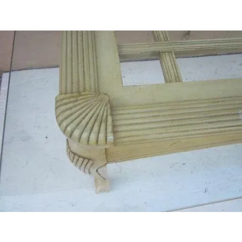 1980s 1980s Thomasville Chippendale Style Ball and Claw Wood Dining Room Table with Glass Top For Sale - Image 5 of 13