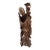 Impressive and Substantial 23-Inch Carved Wood Statue of Shou Lao, Chinese God of Longevity – Mid-20th Century For Sale