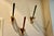 Vintage Wall-Mounted Coat Racks from Karl Aubock, 1950, Set of 3 For Sale - Image 4 of 9