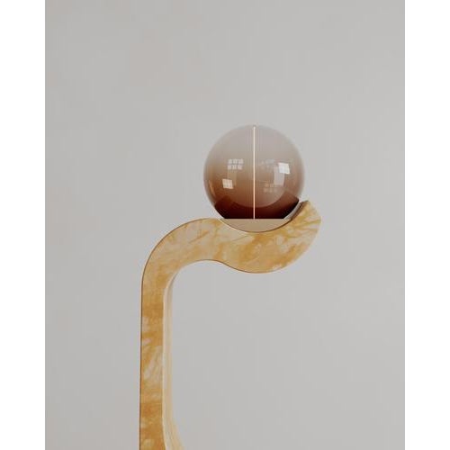 Onice Rosa Marble Stone Lucerna Lamp by Esther Knopfler For Sale - Image 16 of 17