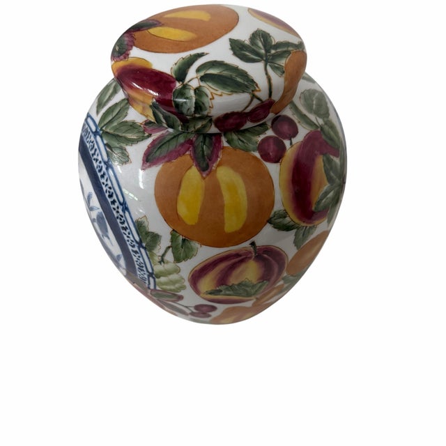 Vintage Chinoiserie Ginger Jar For Sale - Image 4 of 5
