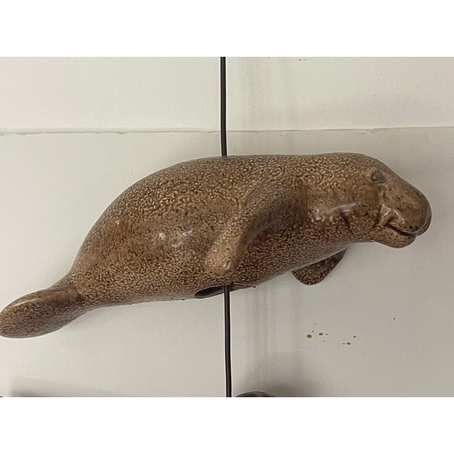 1960s Florida Coastal Sea Shells Manatee Mobile Sculpture For Sale - Image 4 of 7