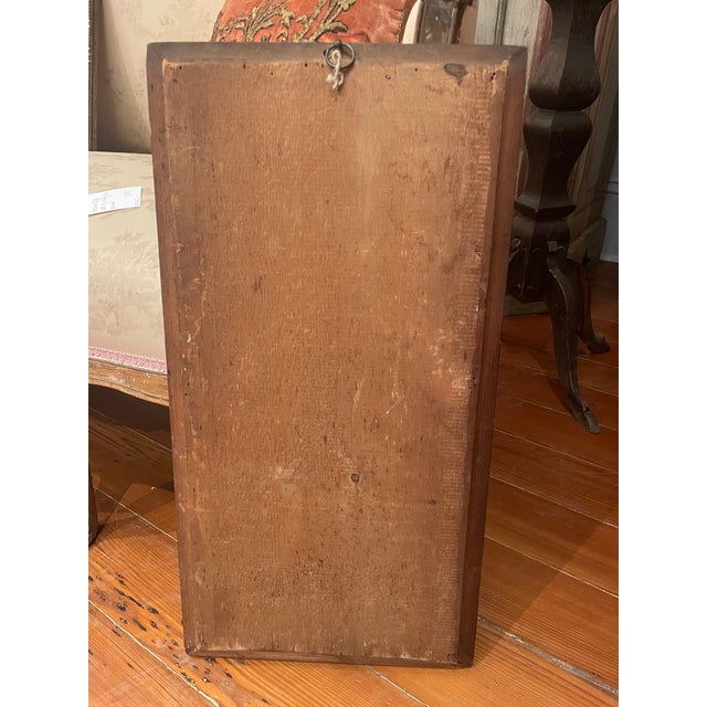 Late 19th Century Petit Federal Style Mirror With a Painting of a Country House For Sale - Image 5 of 5