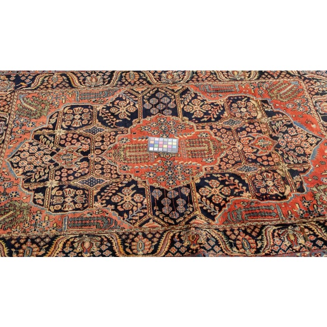Antique Kashan Rug 4'8'' x 6'11'' For Sale - Image 4 of 12