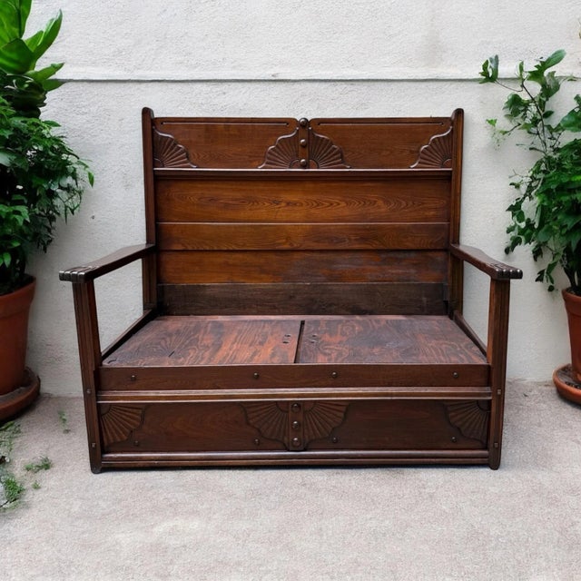 This oak and pine antique has seen three generations. A family piece, handed down from a 70 year old's grandfather dating...