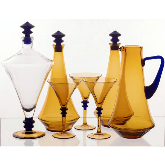 Vintage Glassware Set, 1970s, Set of 7 For Sale - Image 12 of 13