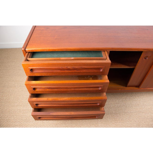 Danish Teak Sideboard by Johannes Andersen for Skaaning Mobelfabrik, 1960 For Sale - Image 11 of 18