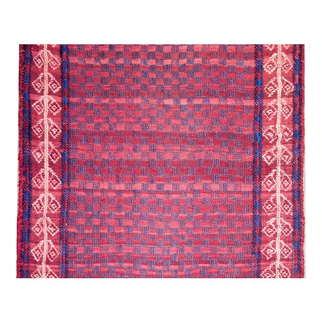 Vintage Persian Turkman Runner For Sale - Image 9 of 14