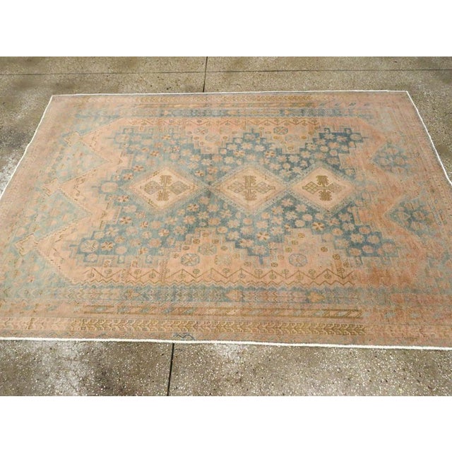 Galerie Shabab Collection Mid-20th Century Persian Afshar Accent Rug For Sale - Image 4 of 8