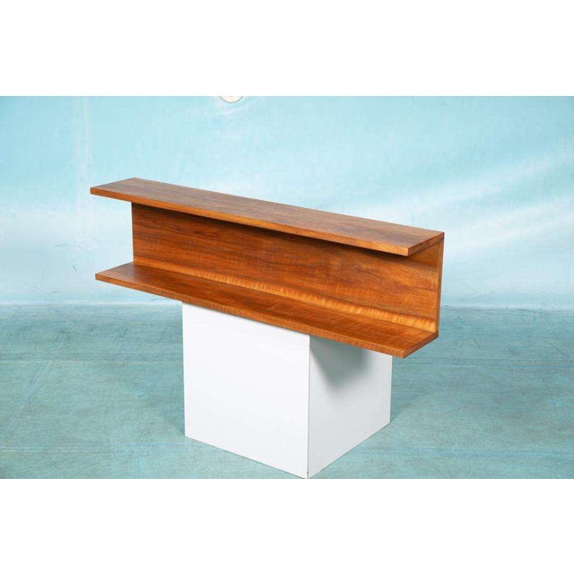Minimalist Walnut Wall Console For Sale - Image 18 of 18
