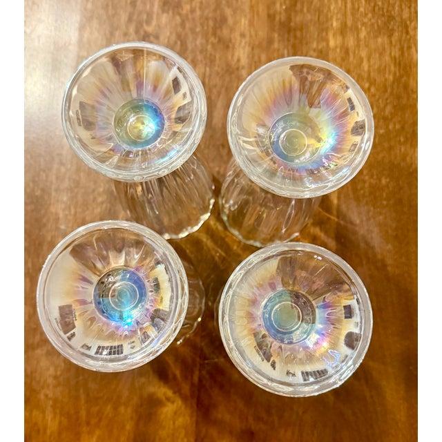 Late 20th Century Soda Fountain Iridescent Glasses For Sale - Image 6 of 12