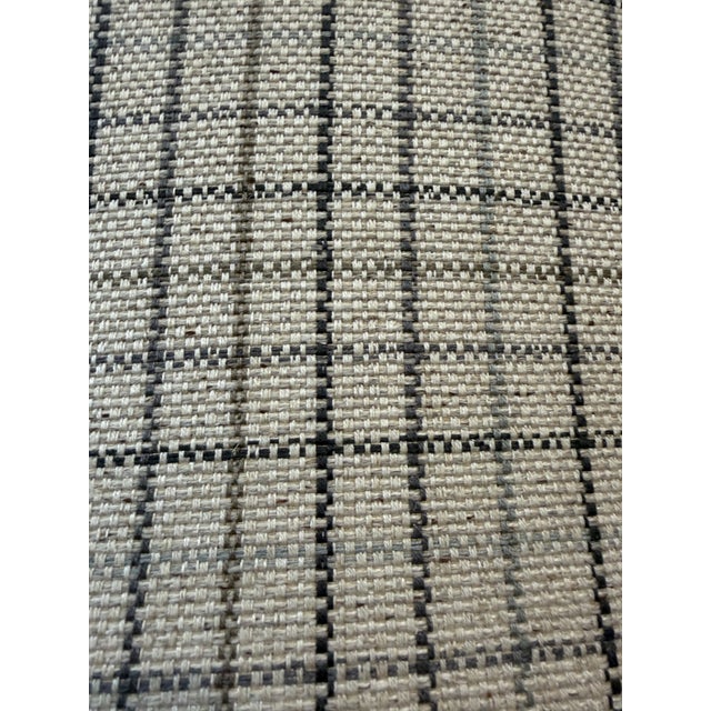 Wood Late 20th Century Milling Road for Baker Furniture Louis XVI Walnut & Grey Faux Leather Fauteuils For Sale - Image 7 of 8