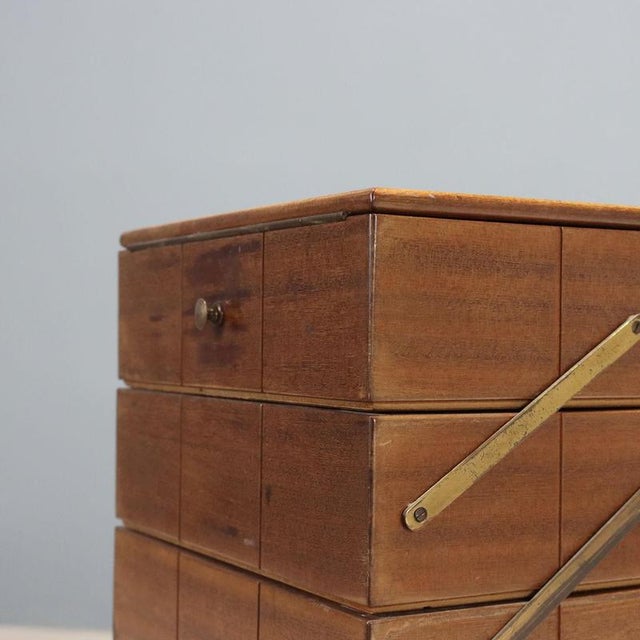 Vintage Italian Sewing Box, 1950s For Sale - Image 5 of 10