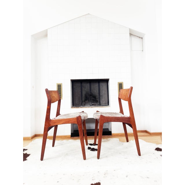Set of Six Rare Teak Dining Chairs by Henning Kjaernaulf for Sorø Stolefabrik For Sale - Image 13 of 17