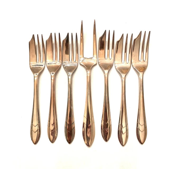 Vintage Loxley Silver Plate Pastry Set- 7 Pieces For Sale - Image 9 of 9