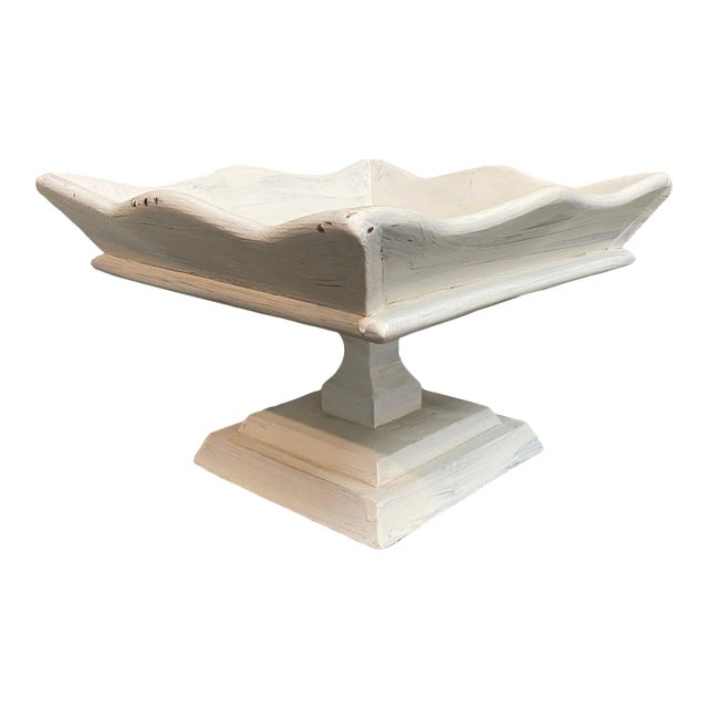 French Country Wood Fruit Plate For Sale