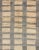 Textile Mid 20th Century Vintage Turkish Tulu Rug With Sand Rectangles With Gray Outlines For Sale - Image 7 of 13