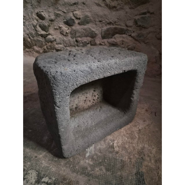 Antique French Volcanic Stone Trough Sink, 1700s For Sale - Image 4 of 18
