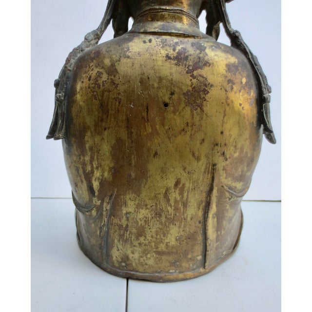 16th Century Ming Bronze Buddha Circa 16th-17th For Sale - Image 5 of 13
