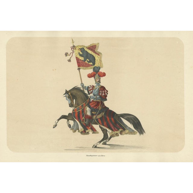 Proud Standard-Bearer of Bern, 1855, Paper For Sale - Image 6 of 10