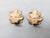 Vintage Signed Boucher Goldtone Faux-Sapphire Flower Clip Earrings- 2 Pieces For Sale In Philadelphia - Image 6 of 7