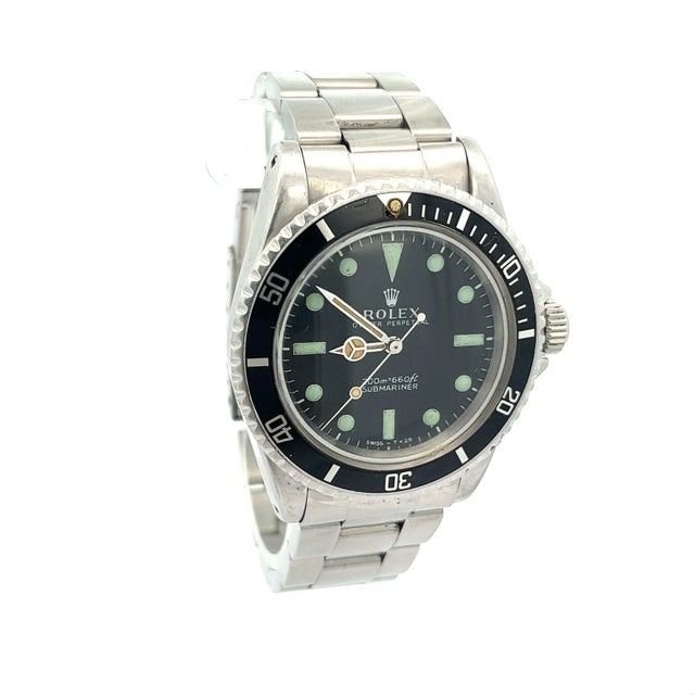Contemporary Pre-Owned Rolex Bart Simpson 5513 Submariner 40mm Steel Unpolished Circa 1960 For Sale - Image 3 of 9