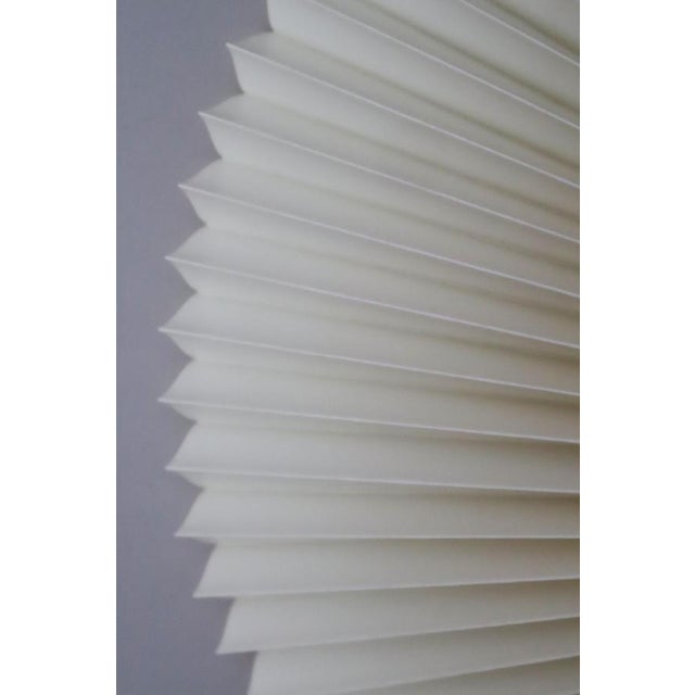 Plastic White Pleated Rosetta 40 Wall Lamp from Lyfa, Denmark, 1980s For Sale - Image 7 of 10
