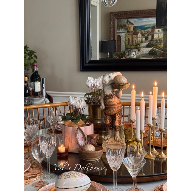 Studio Art Easter Bunny Rabbit Trinket Tray / Candy Dish For Sale - Image 11 of 12