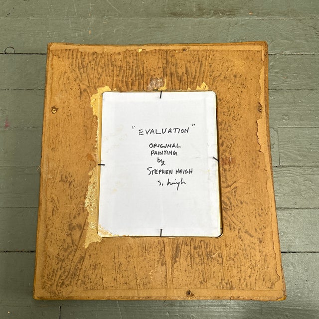 Contemporary Original Abstract Painting by Stephen Heigh “Evaluation” For Sale - Image 4 of 4